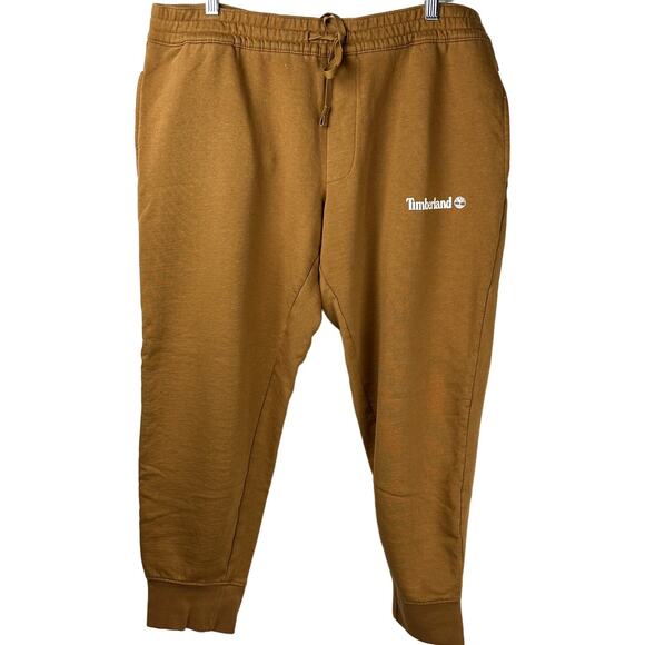 Timberland Other - Timberland Men XL Logo Sweatpants Elastic Tie Waist Spell Out Pockets Streetwear
